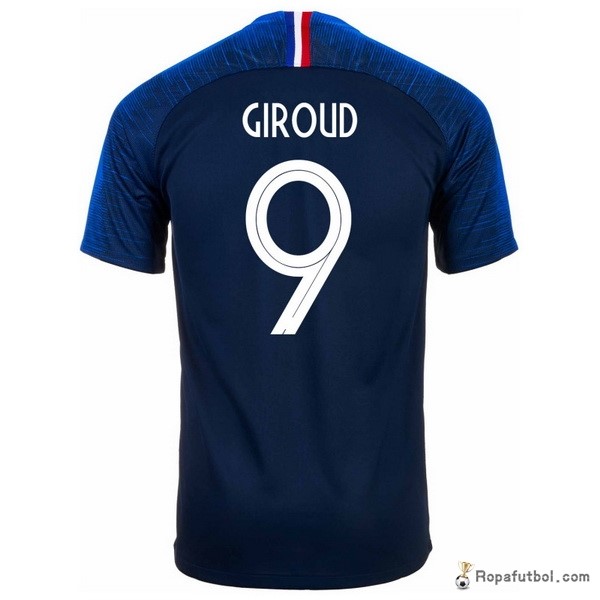 Camiseta Francia Replica Primera Ropa Giroud 2018 Azul